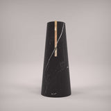 Black Marquina Marble Vase - Italian Designer Furniture & Decor Dubai