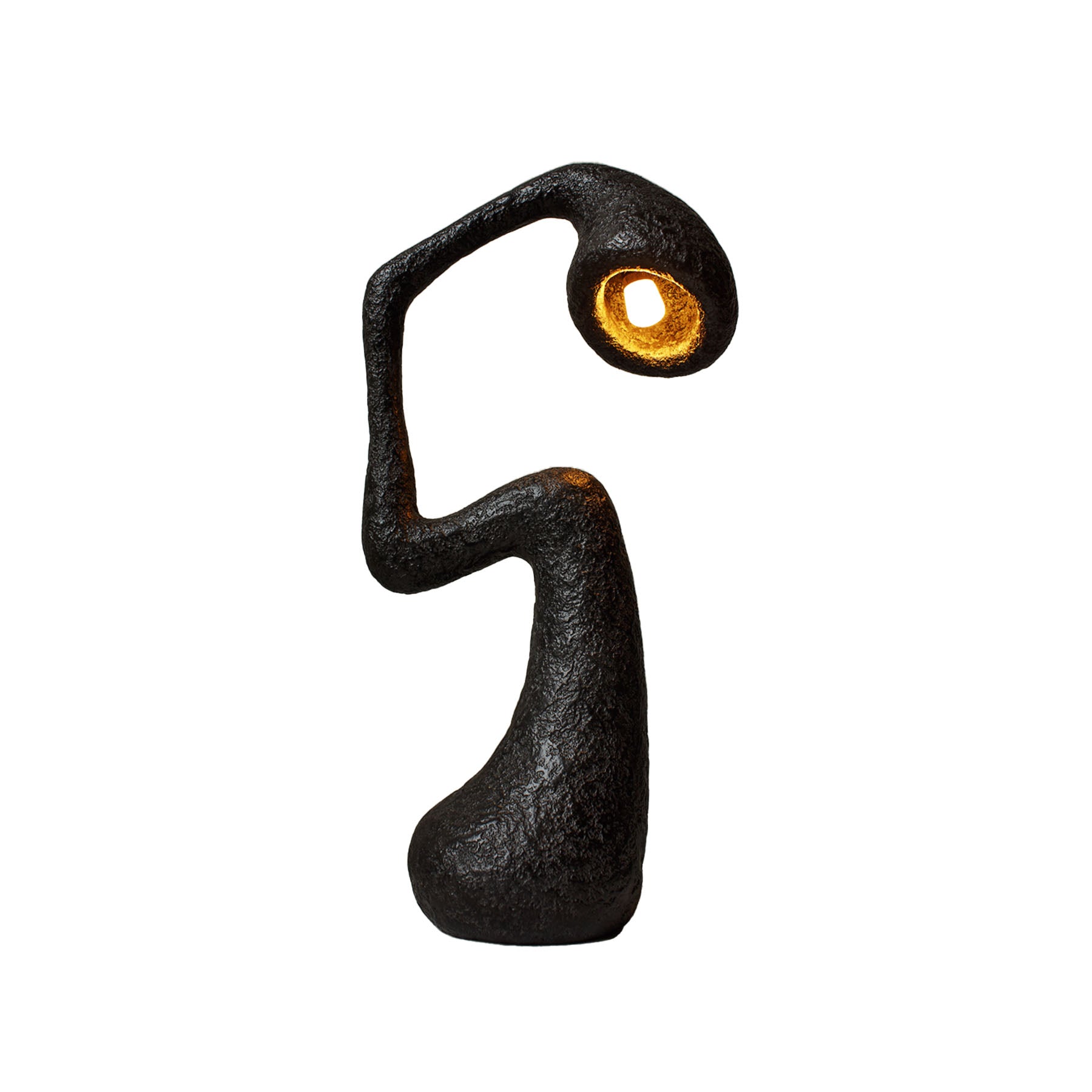 Black Contemporary Table Lamp, Organic Bionic Design By Pavel Vishnevsky