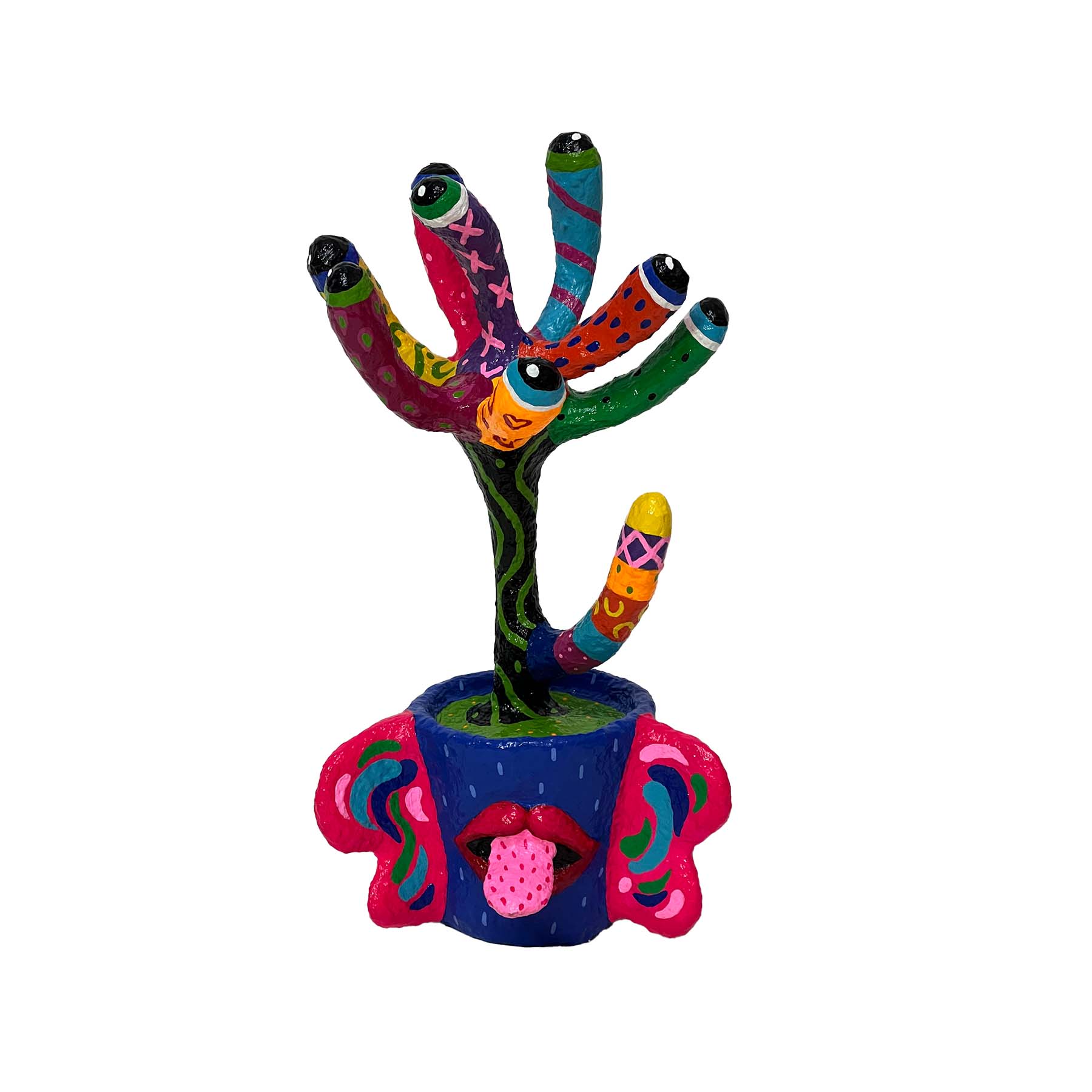 Colorful Folk Art Paper Mache Sculpture By Najva Erfani in Dubai