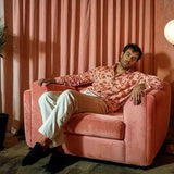 Desafío Pink Velvet Club Chair, Bold Contemporary Furniture Designs