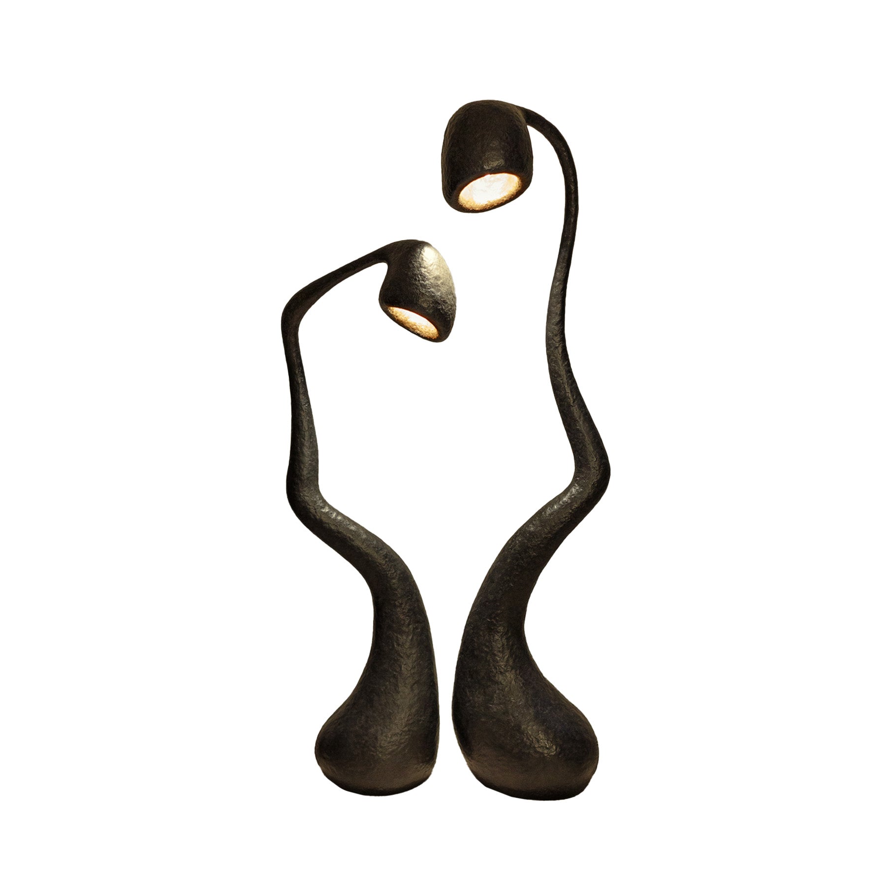 ROSTKI Black Contemporary Floor Lamp Set of 2