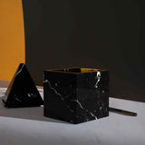Black Marquina Marble Jewelry Chest, Italian Designer Furniture & Decor