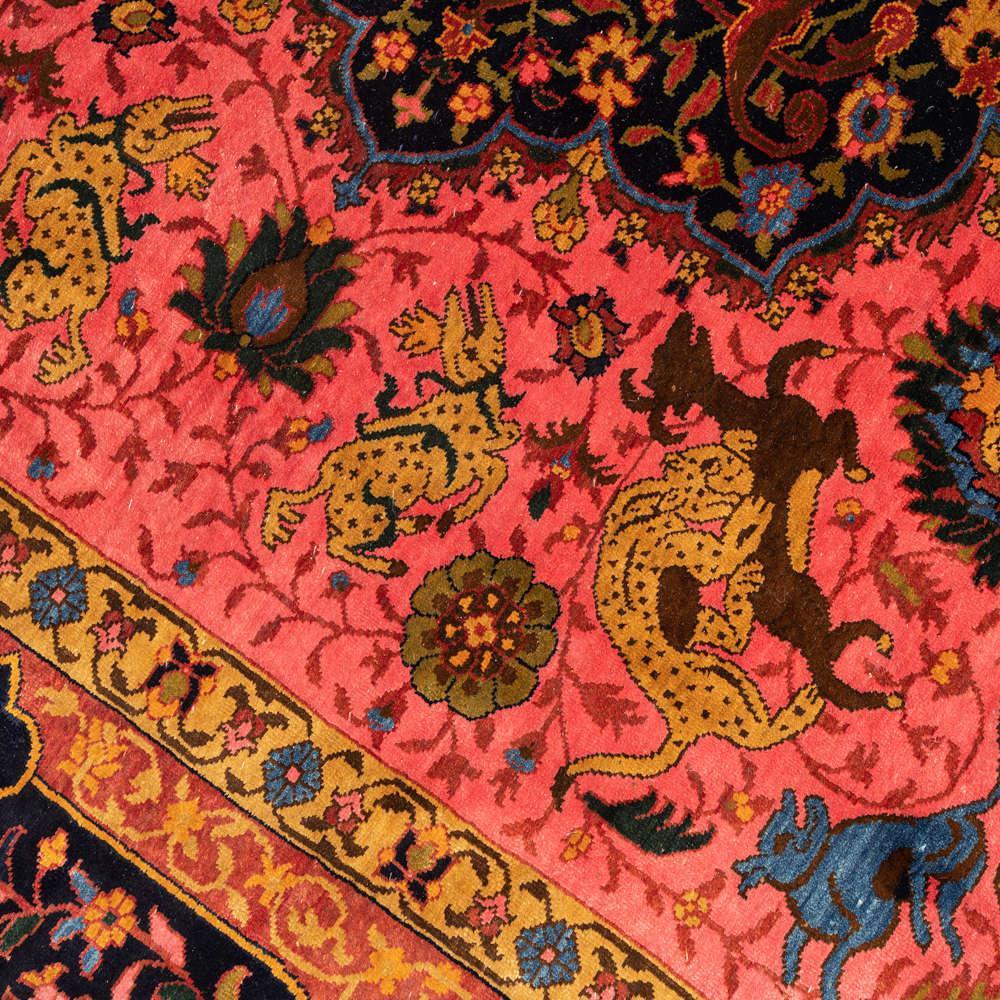 Afsane Deldar Heriz Persian Carpet Silk 168x223 - Authentic Vintage Rugs & Kilims, Silk & Wool in Dubai