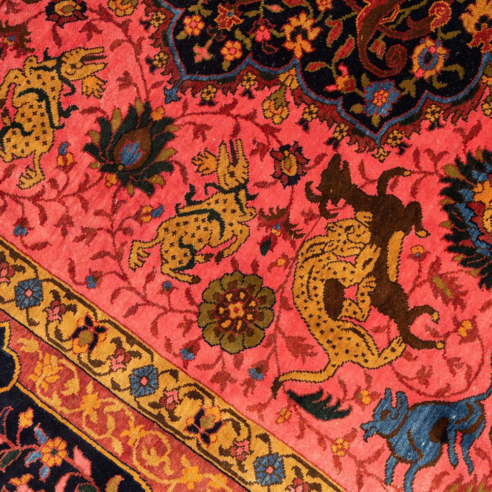 Afsane Deldar Heriz Persian Carpet Silk 168x223 - Authentic Vintage Rugs & Kilims, Silk & Wool in Dubai