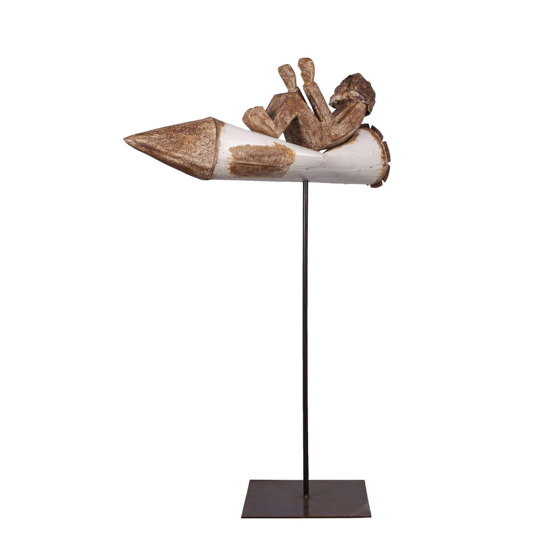 Recycled Art Sculpture, Contemporary Mixed Media Art by Roxana Fazeli