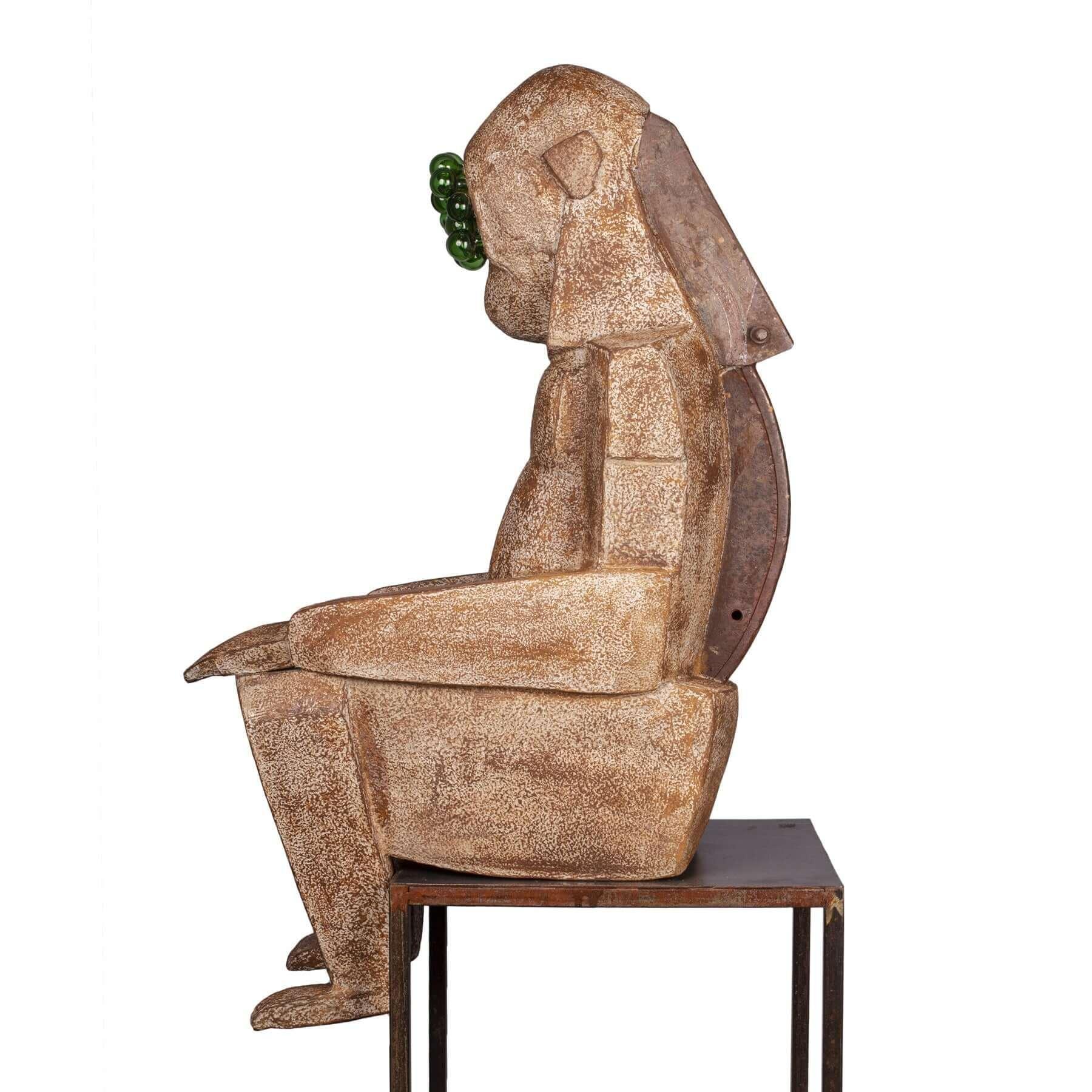 Recycled Art Sculpture, Contemporary Mixed Media Art by Roxana Fazeli