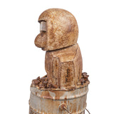 Mixed Media Sculpture - Recycled Art 21st Century Myths Monkey Series by Roxana Fazeli in Dubai