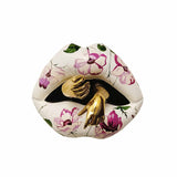 Silent Poultry Bronze & Fiberglass Lips Sculpture By Sara Rahanjam