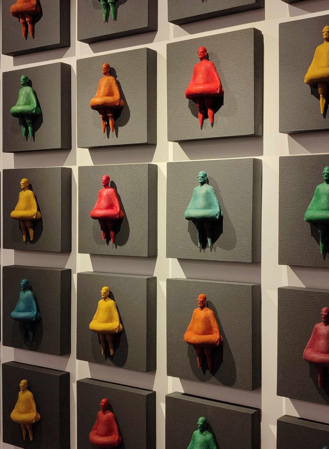 25 humans installation sculptural Wall Artwork Dubai