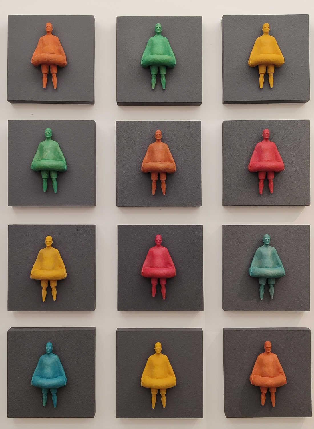 25 humans installation sculptural Wall Artwork Dubai