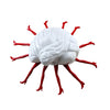 Red & White Fiberglass Sculpture – Brain, Legs, Heart Anatomy Art Pieces in Dubai