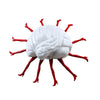 Red & White Fiberglass Sculpture – Brain, Legs, Heart Anatomy Art Pieces in Dubai