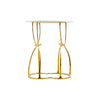 Double Hourglass Brass Entry Table