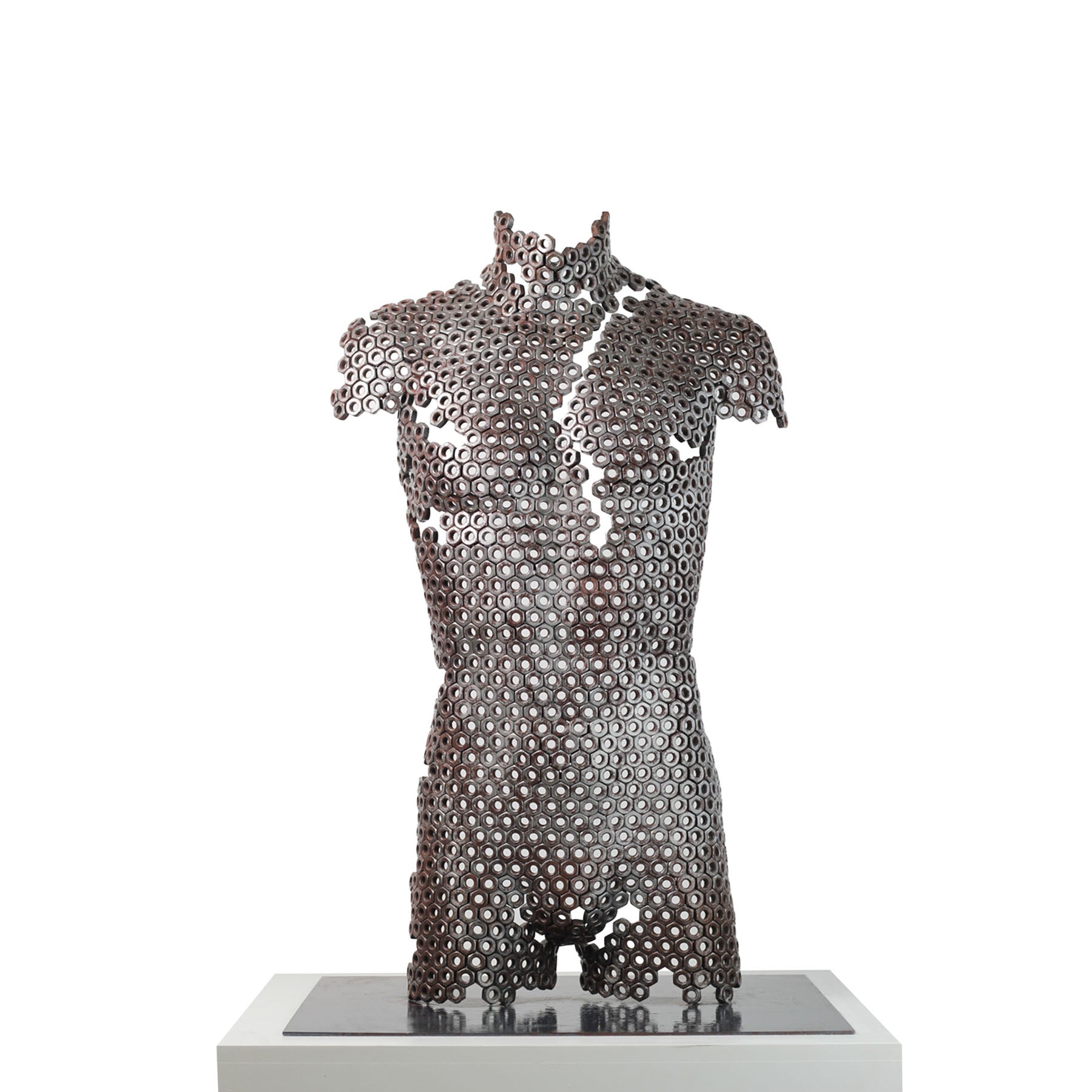 Contemporary Human Stainless Steel Sculpture By Vincent Barrau in Dubai