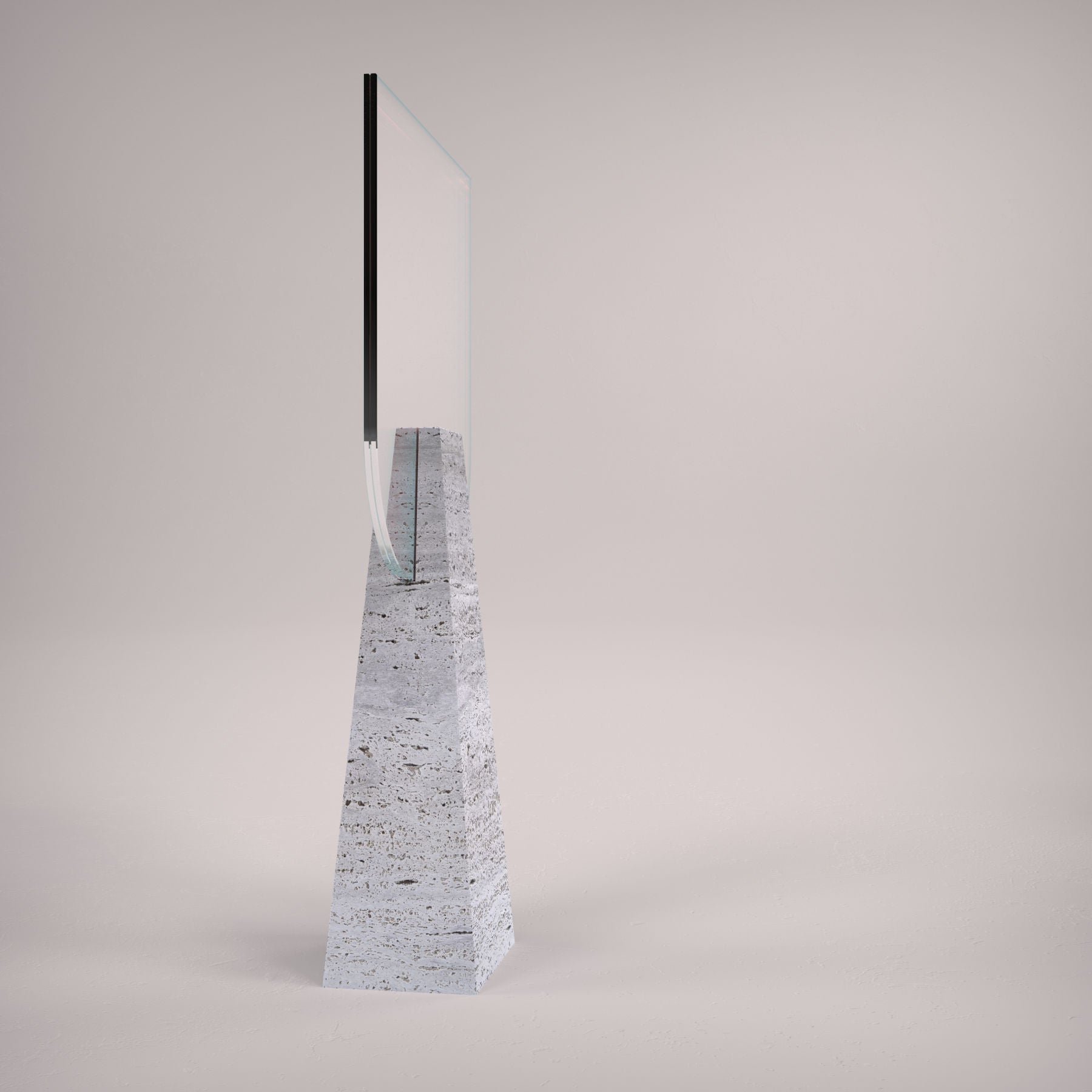 Travertine Table Mirror - Italian Designer Furniture & Decor in Dubai