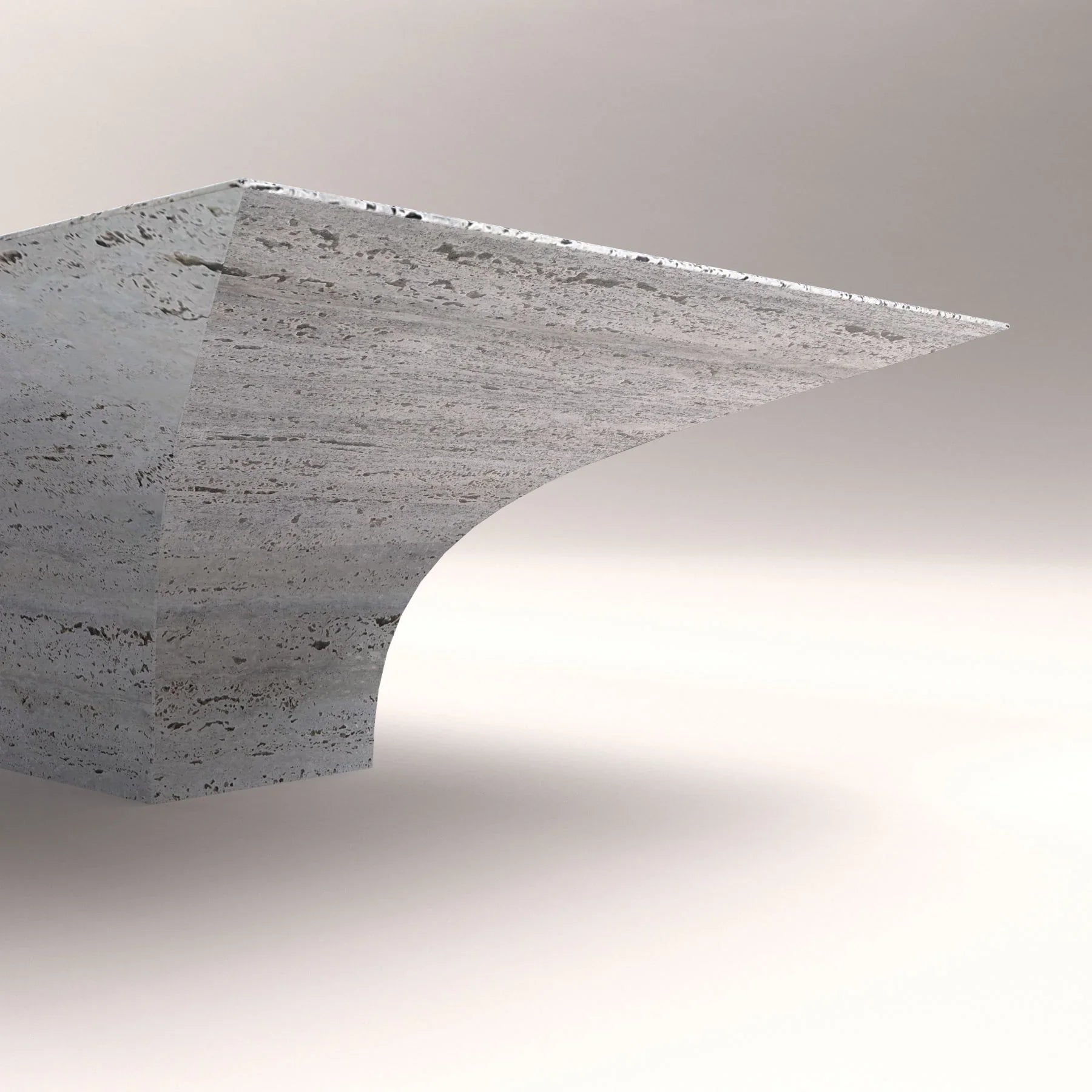 Rectangular Travertine Table - Italian Travertine Designer Furniture