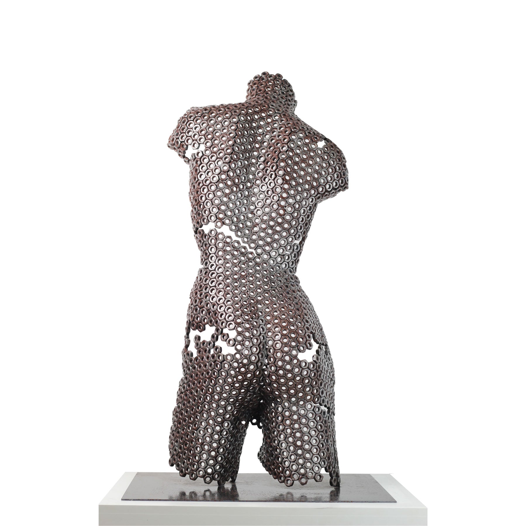 Contemporary Stainless Steel Human Sculpture By Vincent Barrau in Dubai