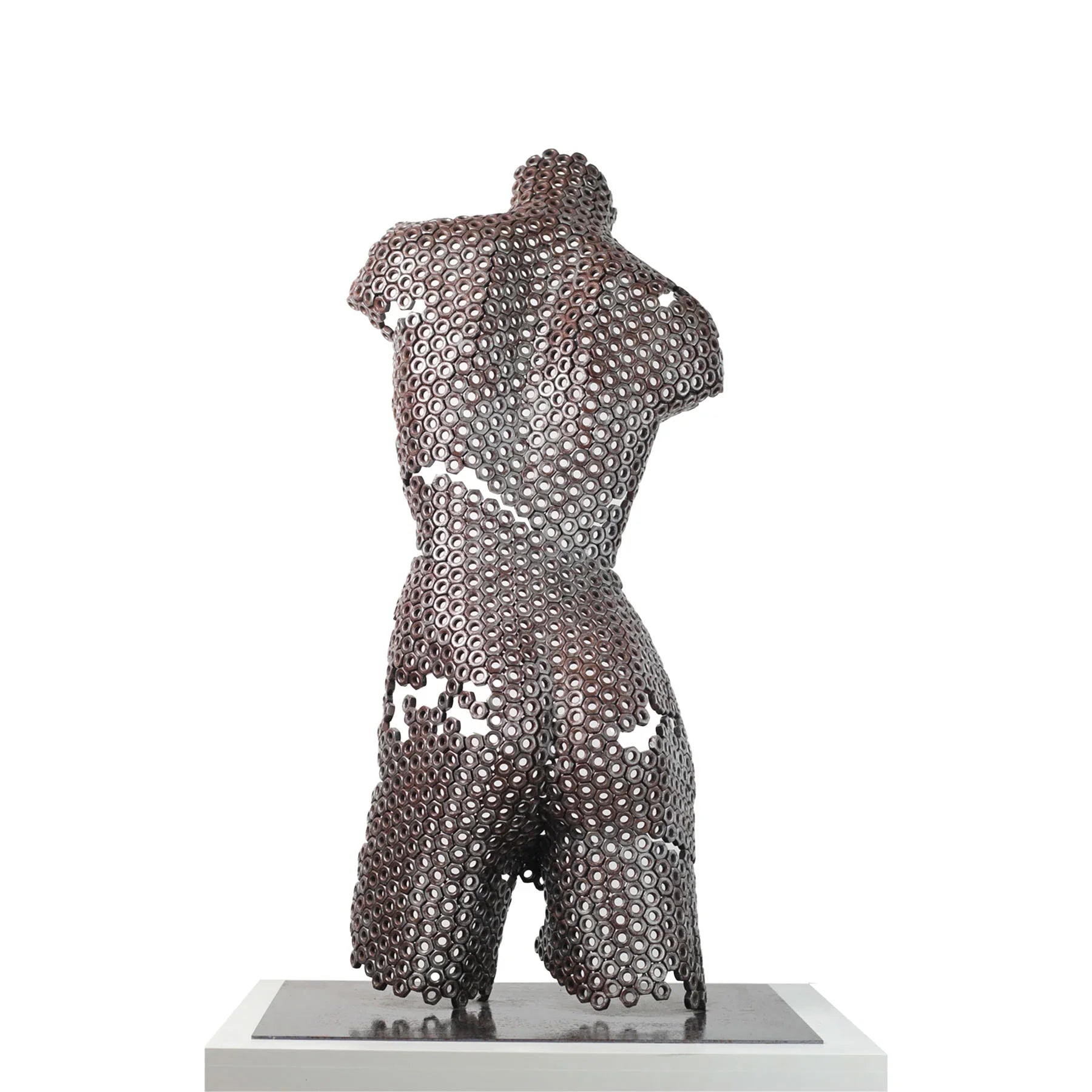 Contemporary Stainless Steel Human Sculpture By Vincent Barrau in Dubai