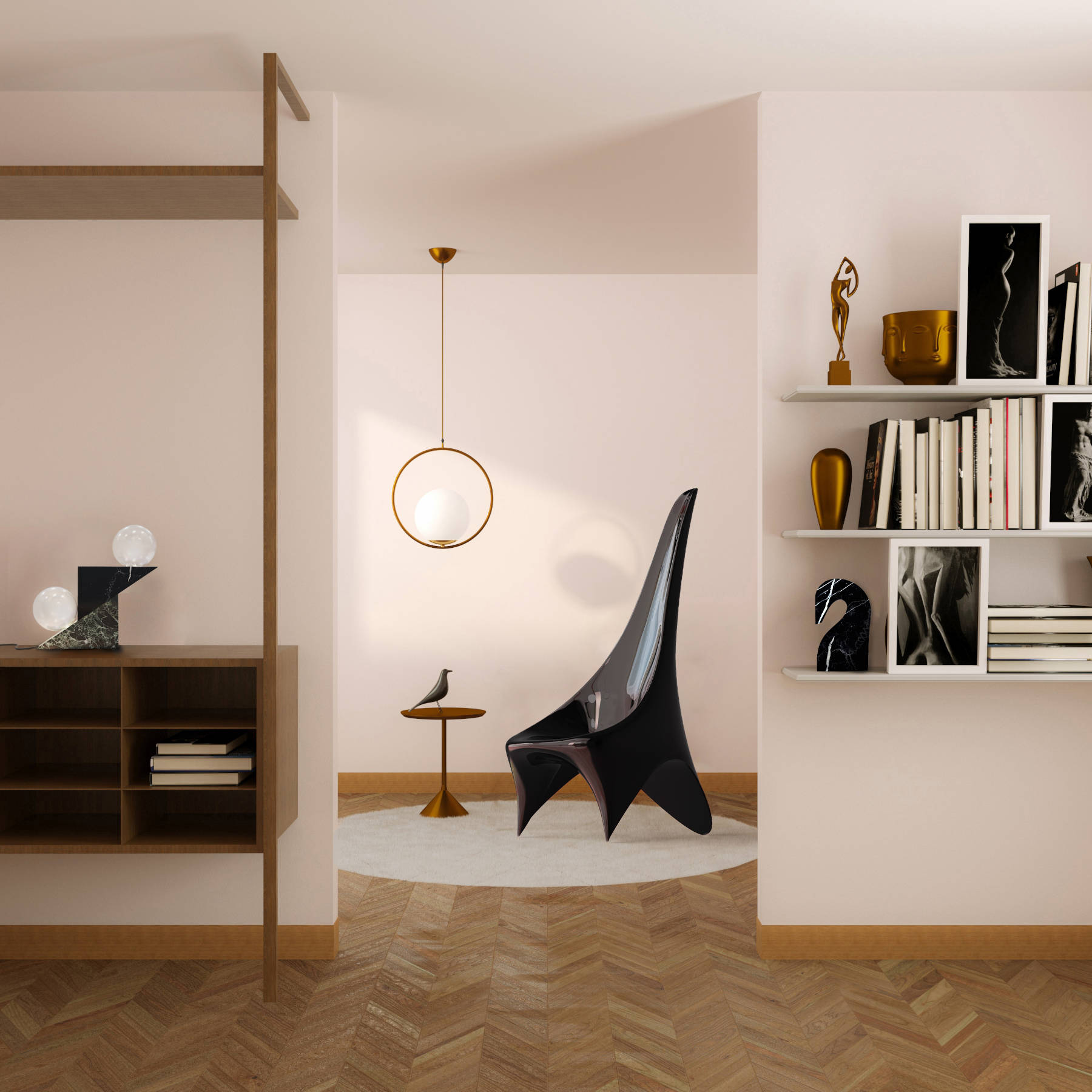 NYX Lounge Chair Burgundy - Collectible Designer Furniture & Decor in Dubai