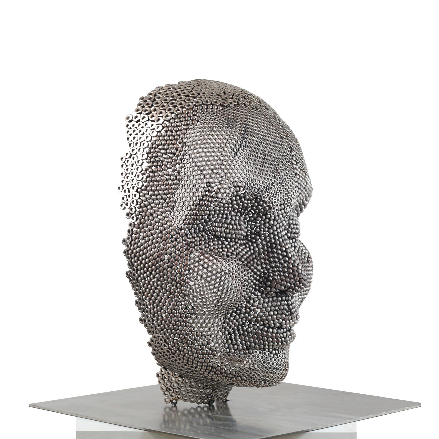 Contemporary Human Stainless Steel Sculpture By Vincent Barrau in Dubai