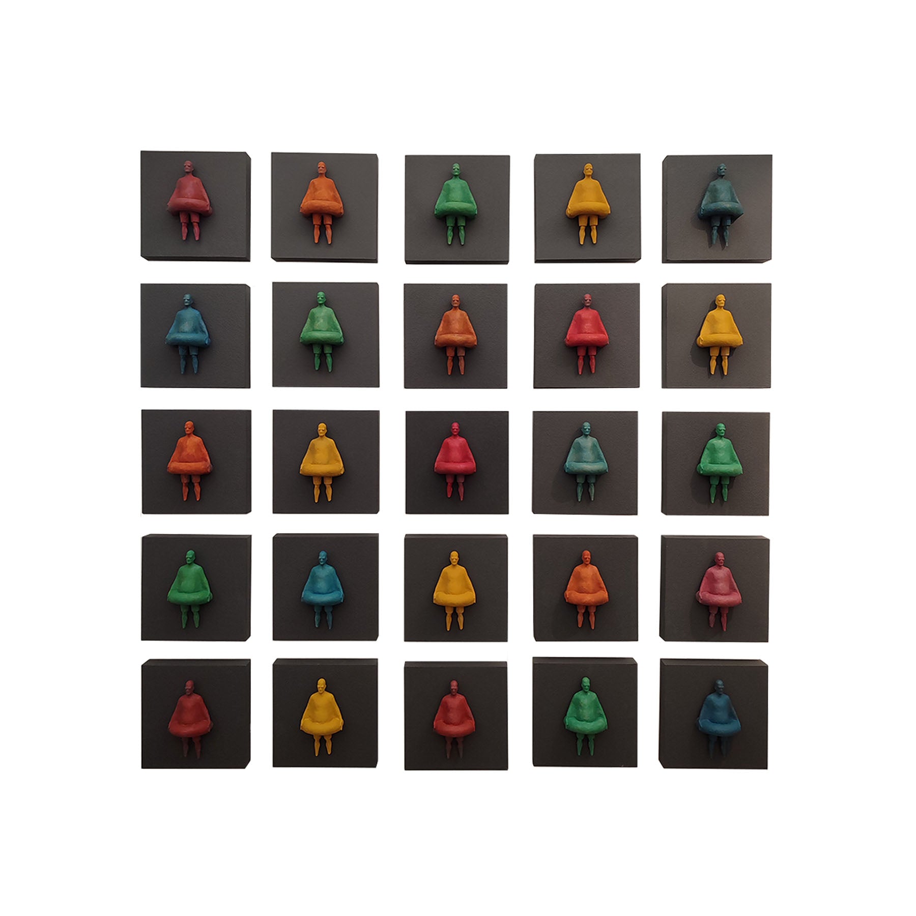 25 humans installation sculptural Wall Artwork Dubai