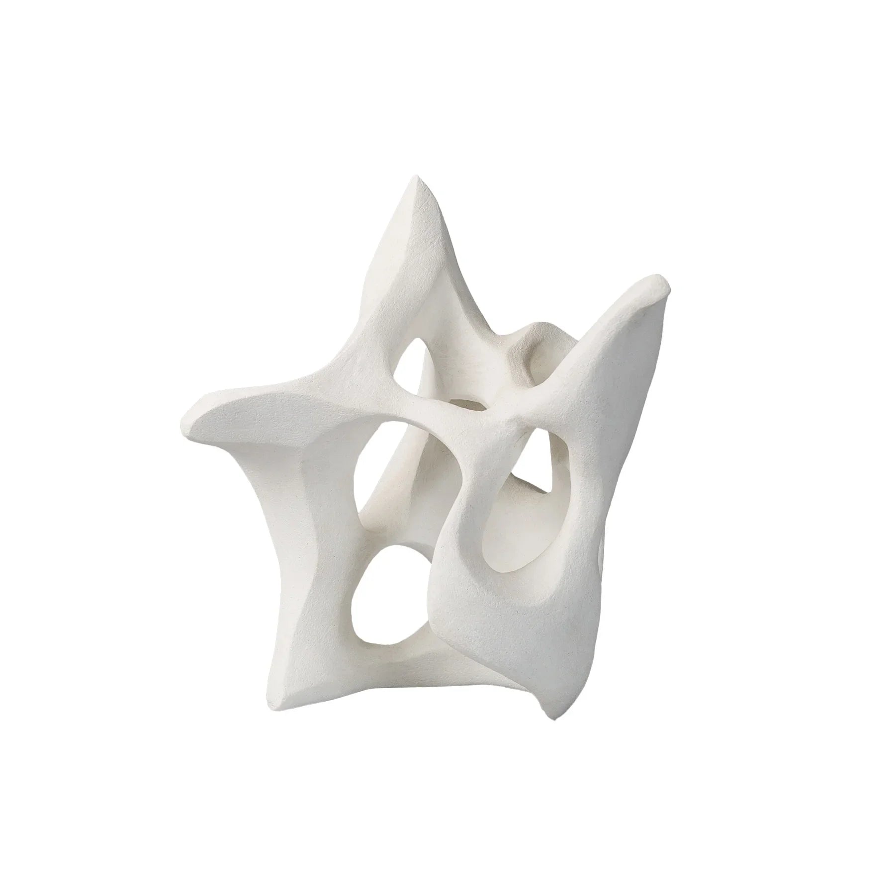 White Ceramic Sculpture Art by Ariane Crovisier