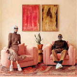 Desafío Pink Velvet Club Chair, Bold Contemporary Furniture Designs