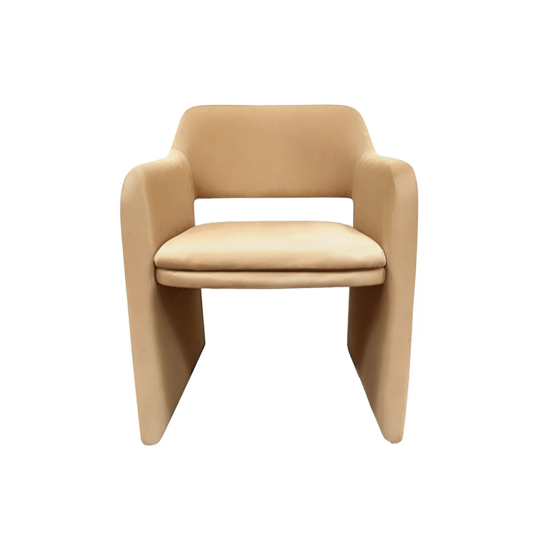 Beige Velvet Dining Chair, Contemporary Furniture Designs