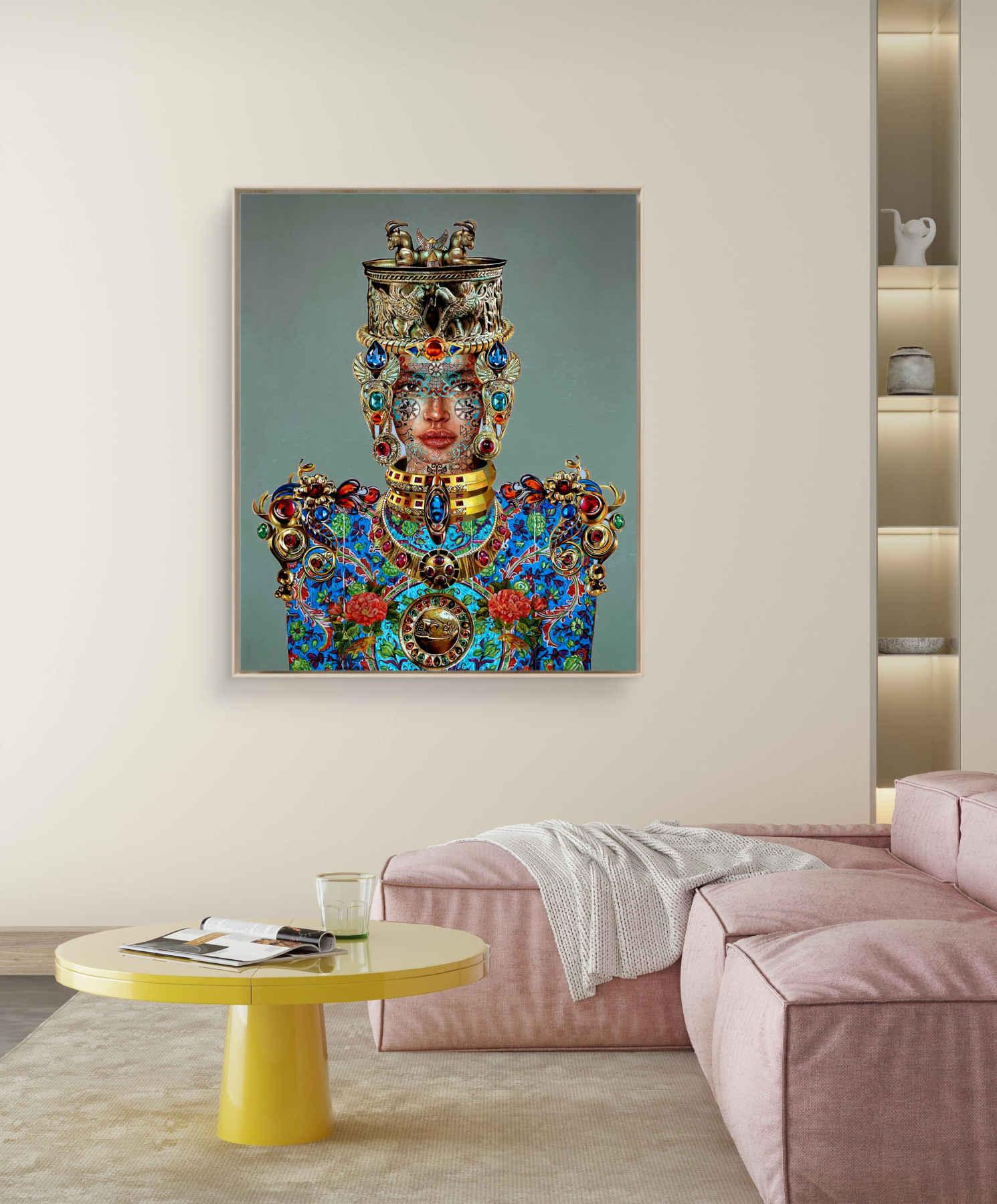Acrylic On Canvas Painting By Solmaz Tohidloo