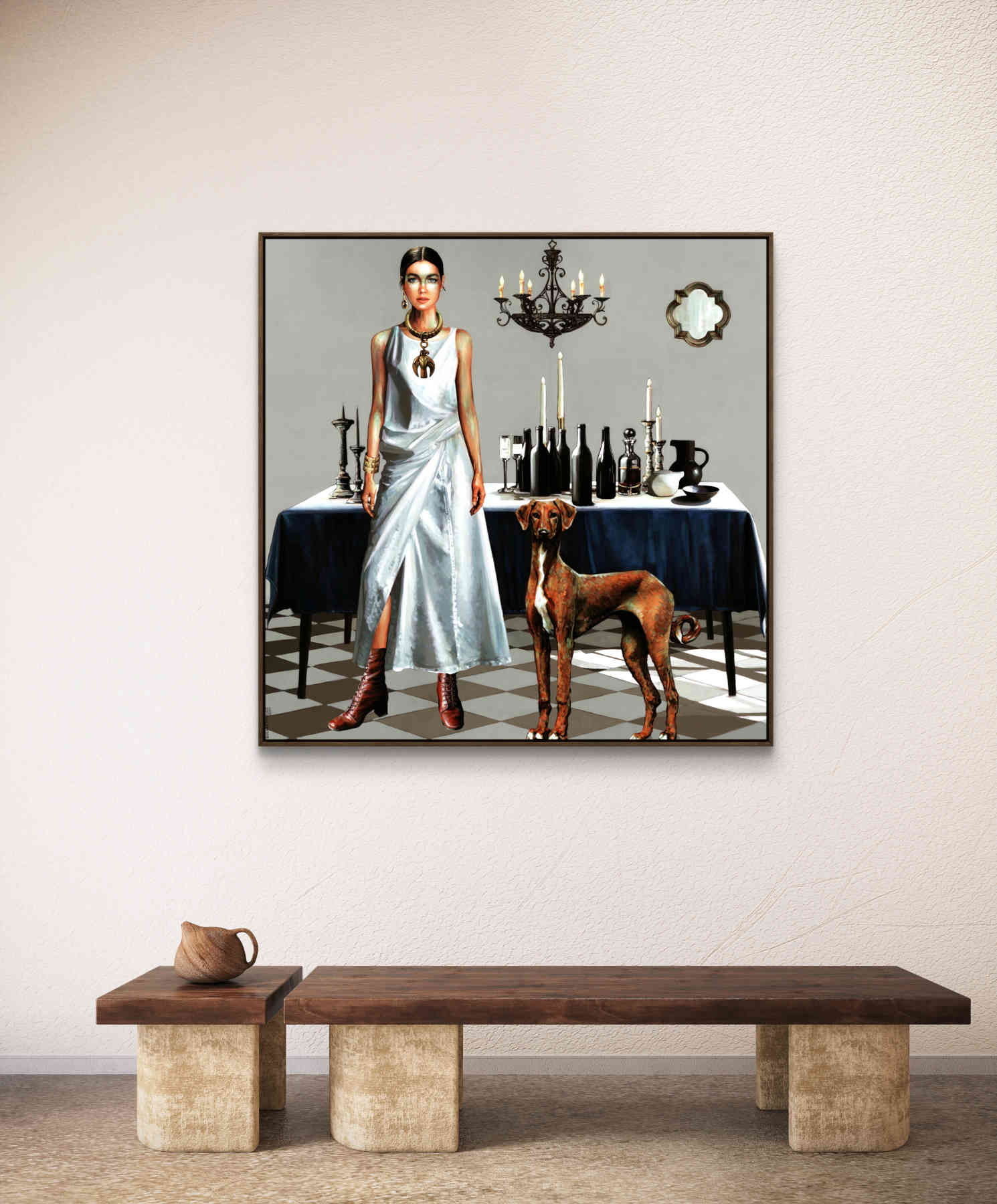 Acrylic On Canvas Painting By Solmaz Tohidloo