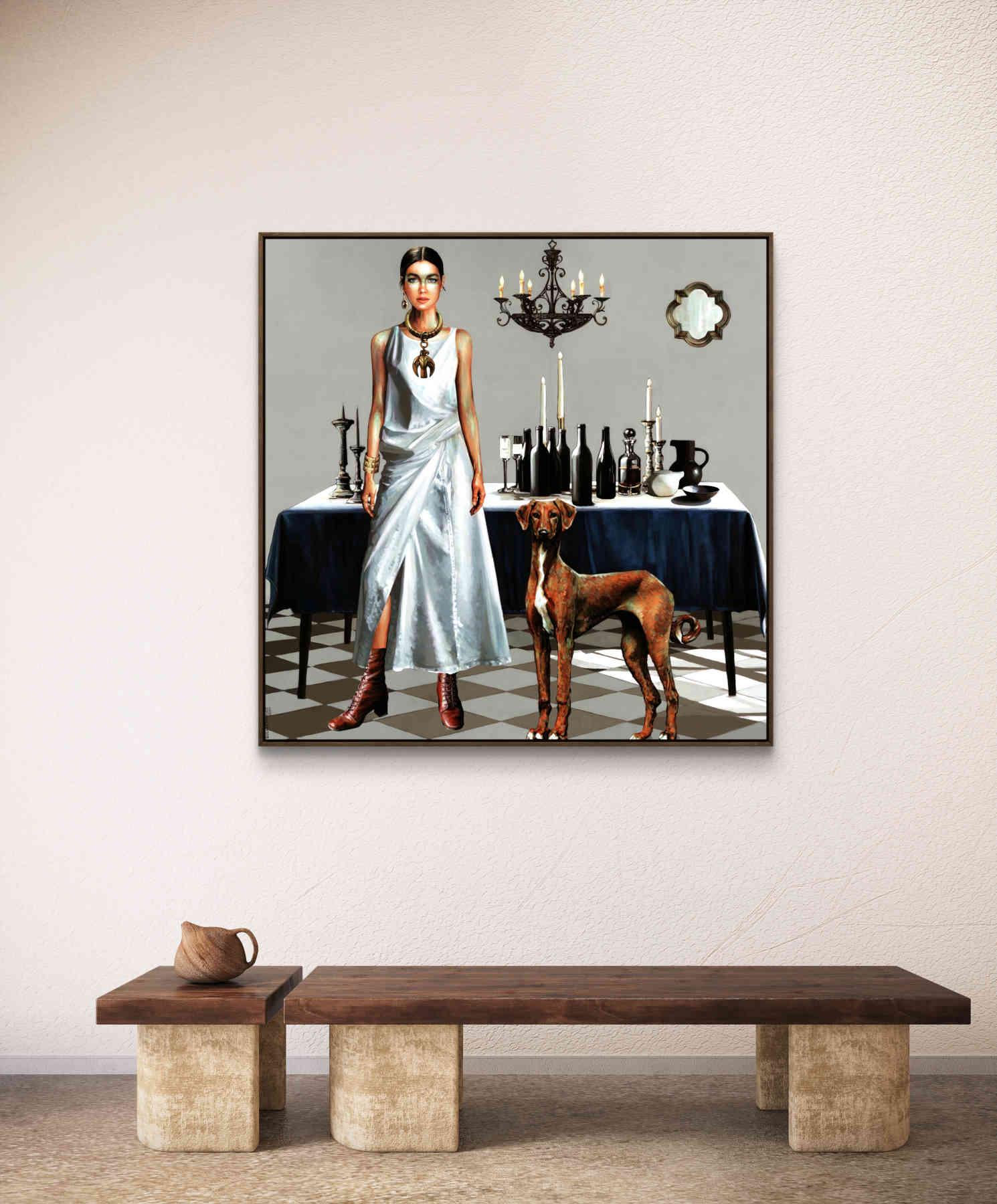 Acrylic On Canvas Painting By Solmaz Tohidloo