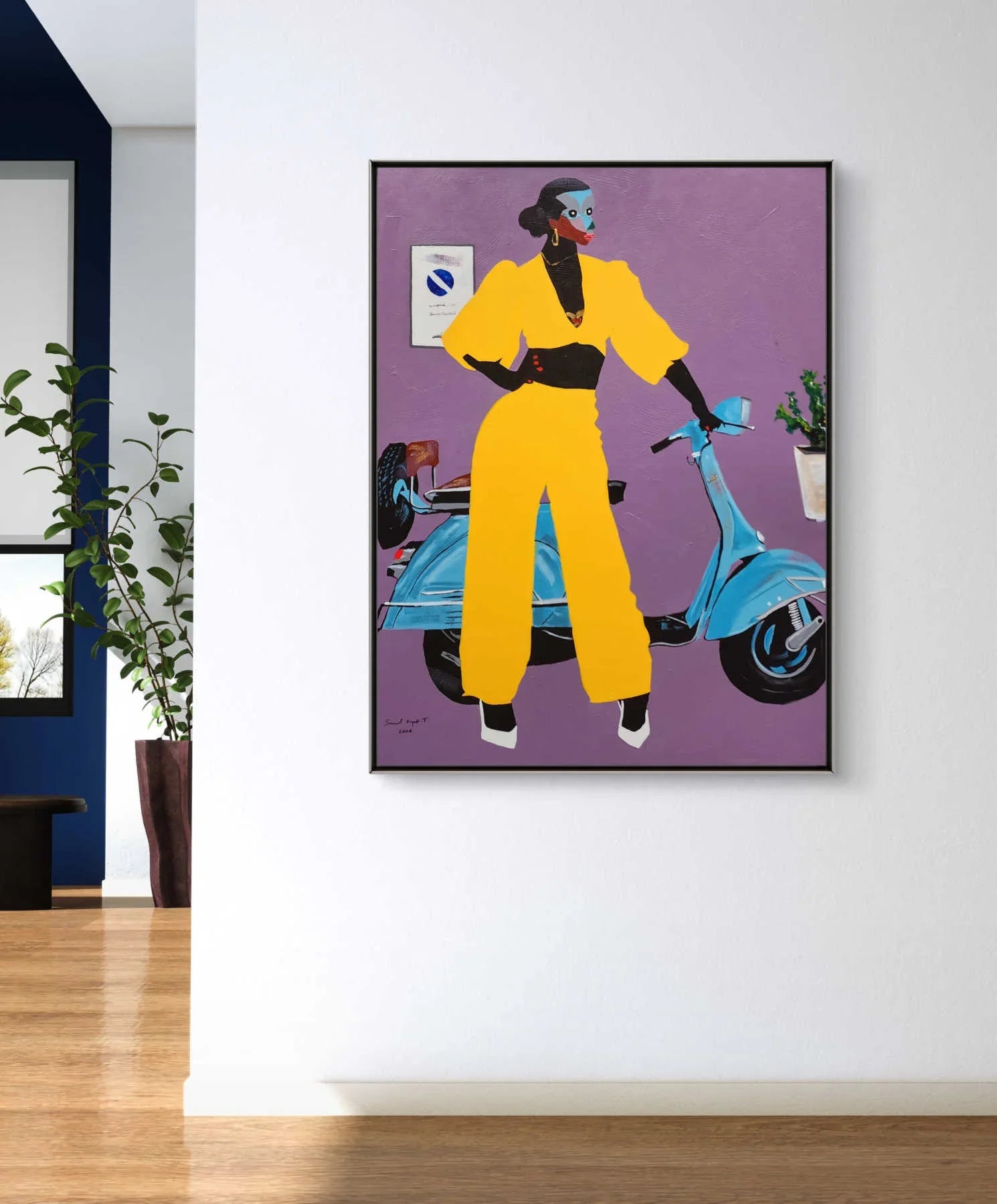 Mixed Media Painting - African Art By Samuel Kayode Toba in Dubai