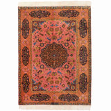 Afsane Deldar Heriz Persian Carpet Silk 168x223 - Authentic Vintage Rugs & Kilims, Silk & Wool in Dubai
