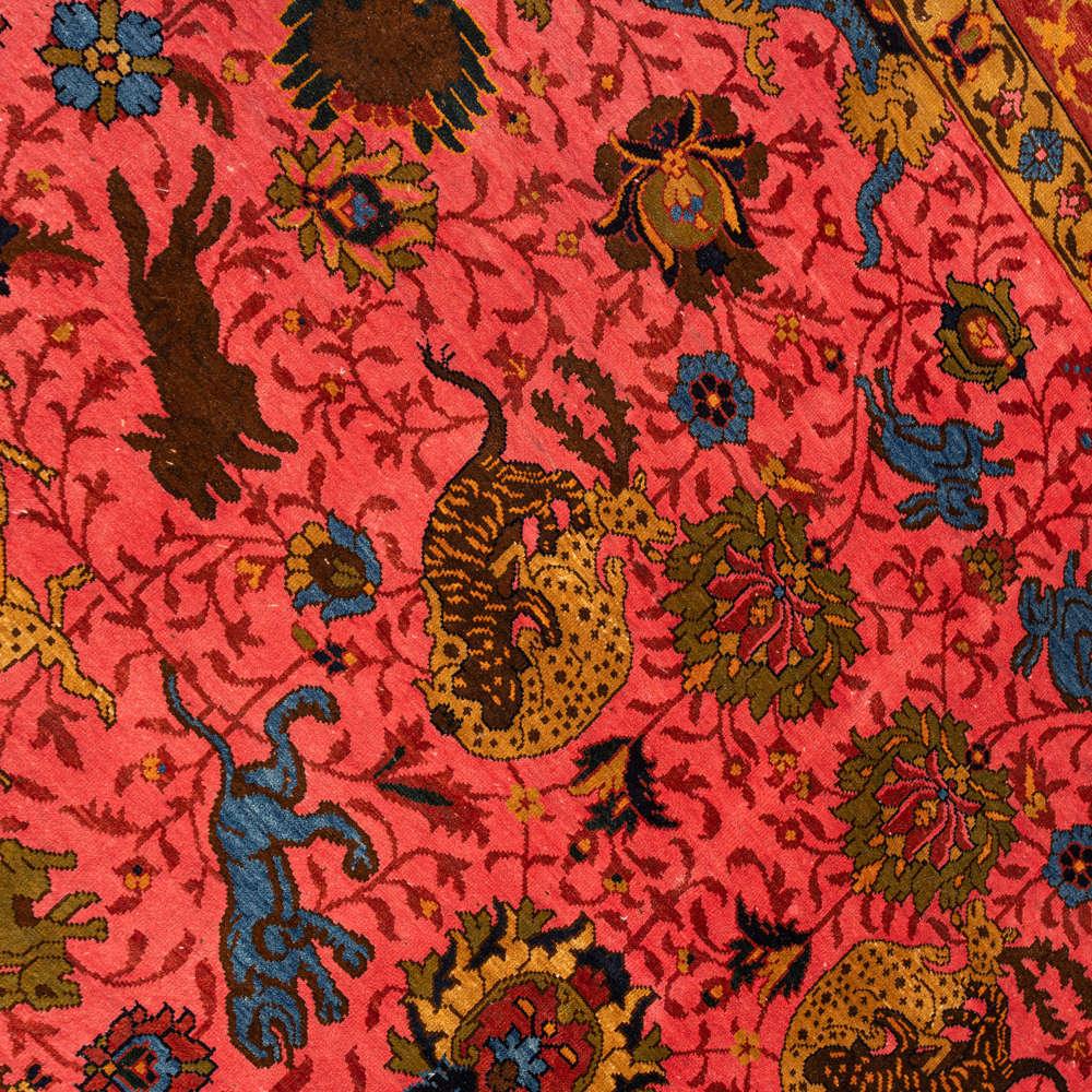 Afsane Deldar Heriz Persian Carpet Silk 168x223 - Authentic Vintage Rugs & Kilims, Silk & Wool in Dubai