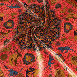 Afsane Deldar Heriz Persian Carpet Silk 168x223 - Authentic Vintage Rugs & Kilims, Silk & Wool in Dubai