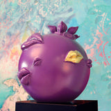 Ahlam Purple Pomegranate Sculpture, Corporate Gifts Resin Art Dubai