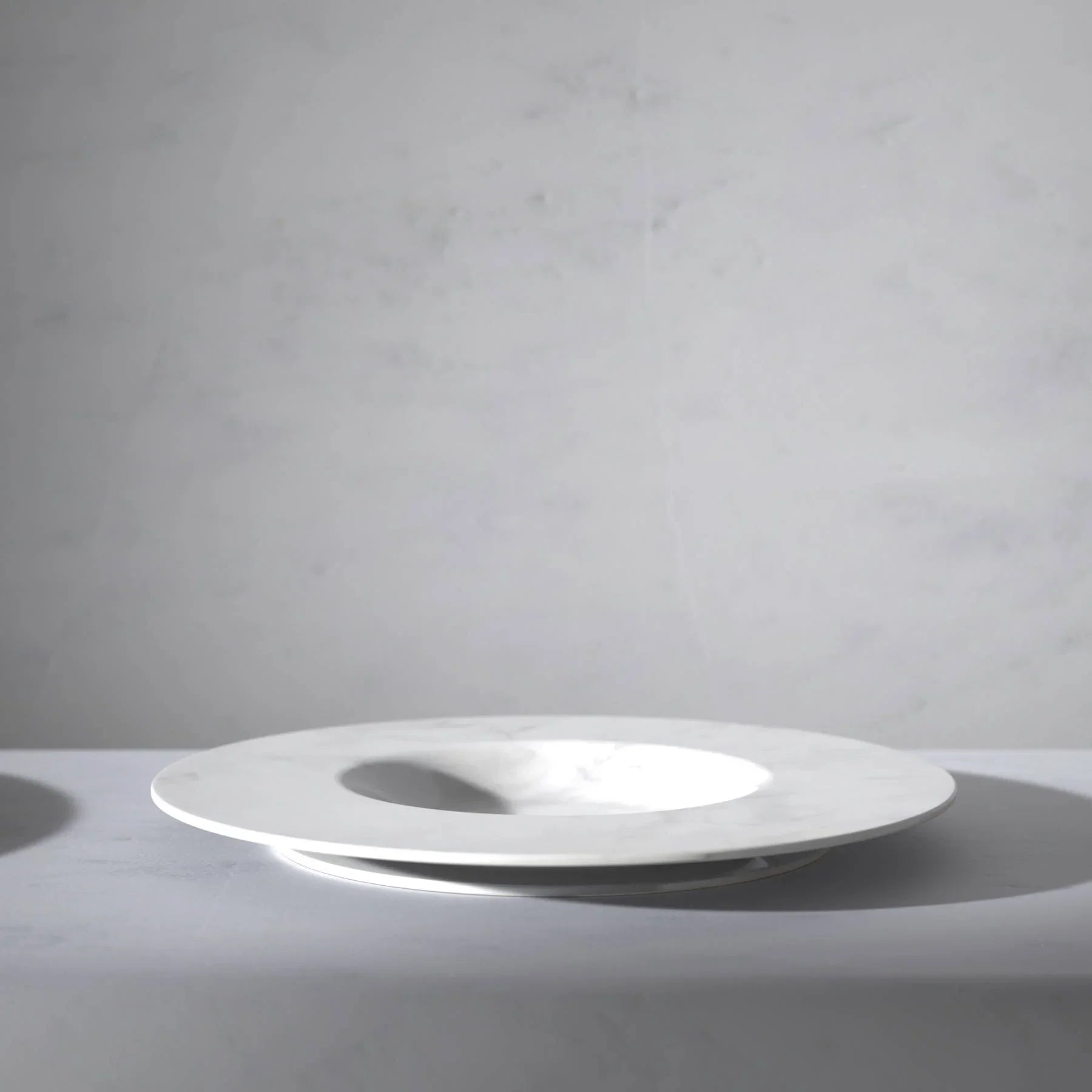 White Carrara Marble Platter - Modern Italian Designer Tableware