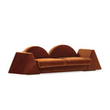 Brown Velvet Sofa, Bold Contemporary Designer Furniture