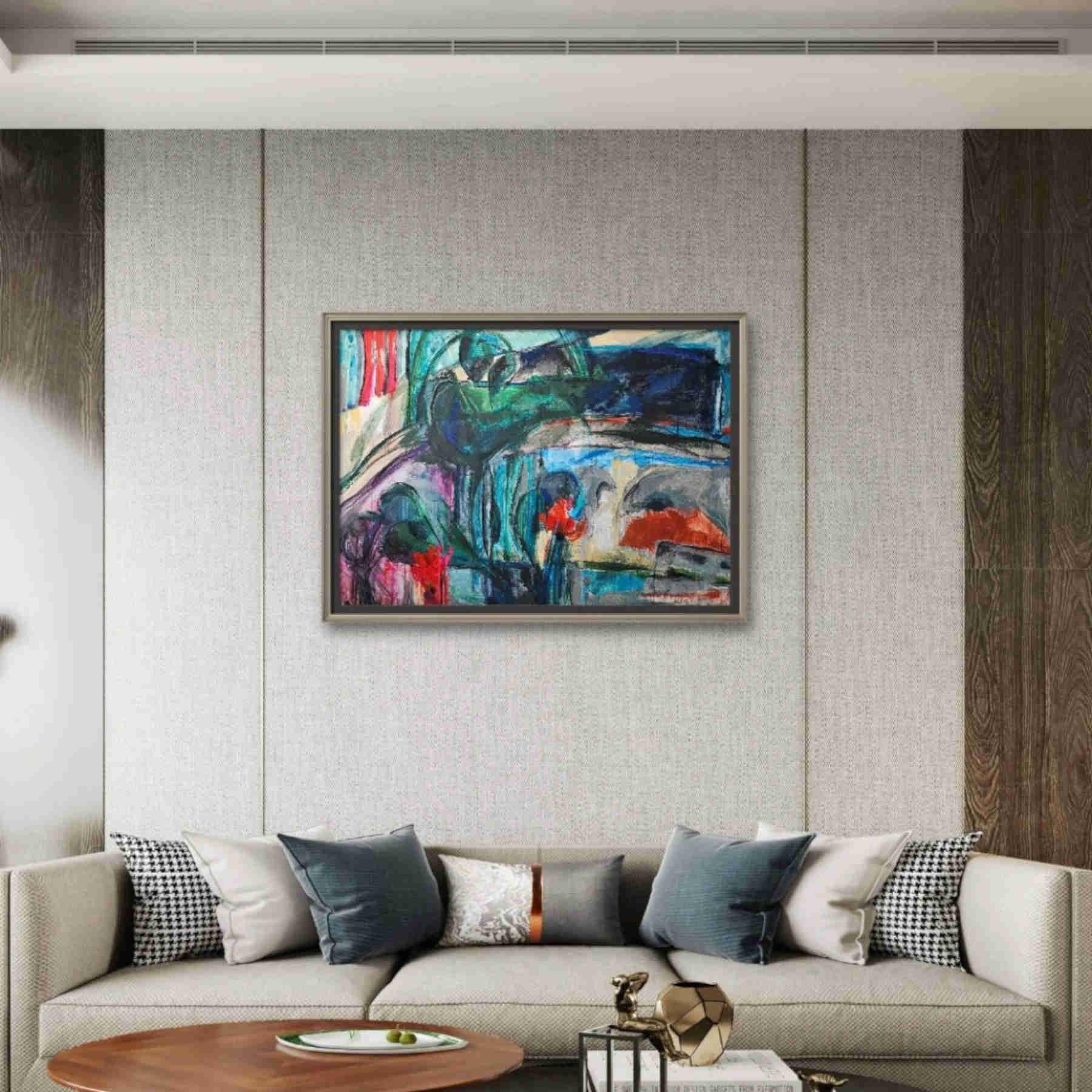 Contemporary Abstract Acrylic Painting By Elahm Ghorbanishad