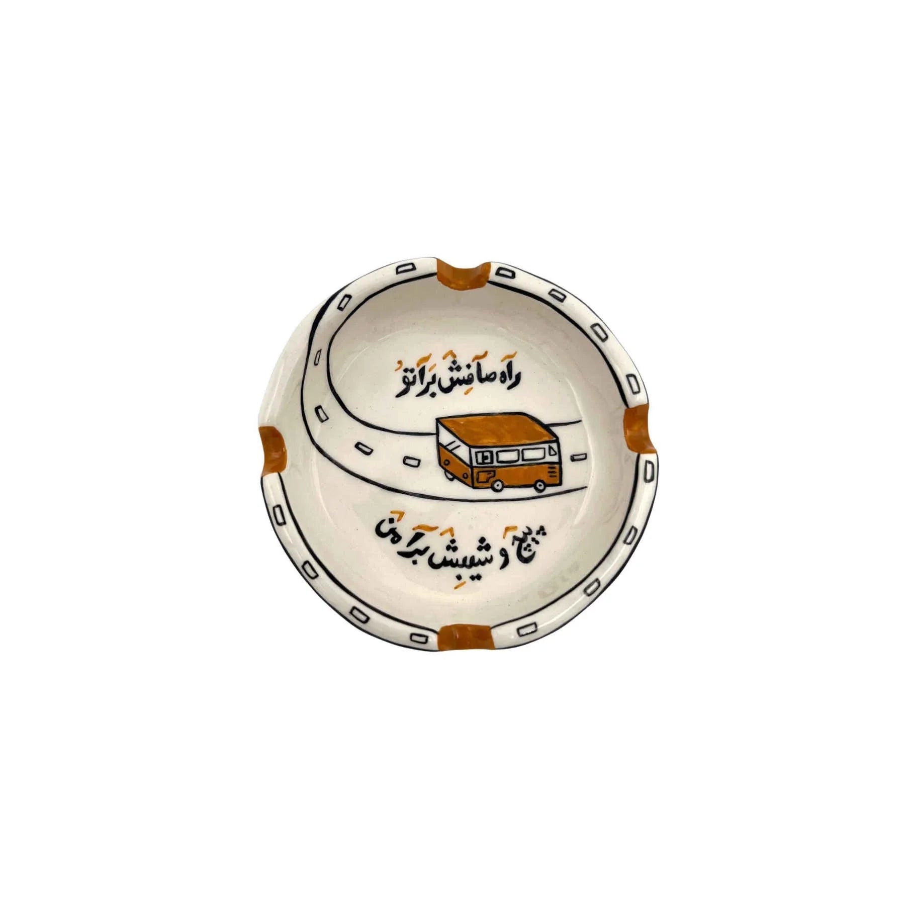 Artistic Handmade Ceramic Ashtray