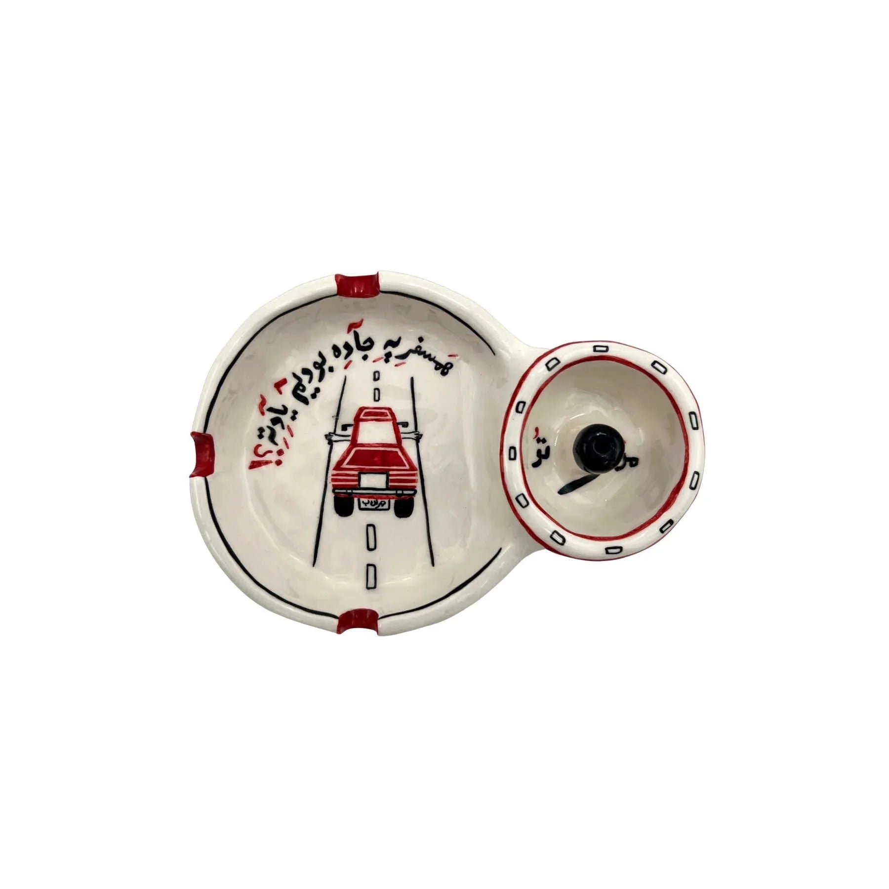 Artistic Handmade Ceramic Ashtray
