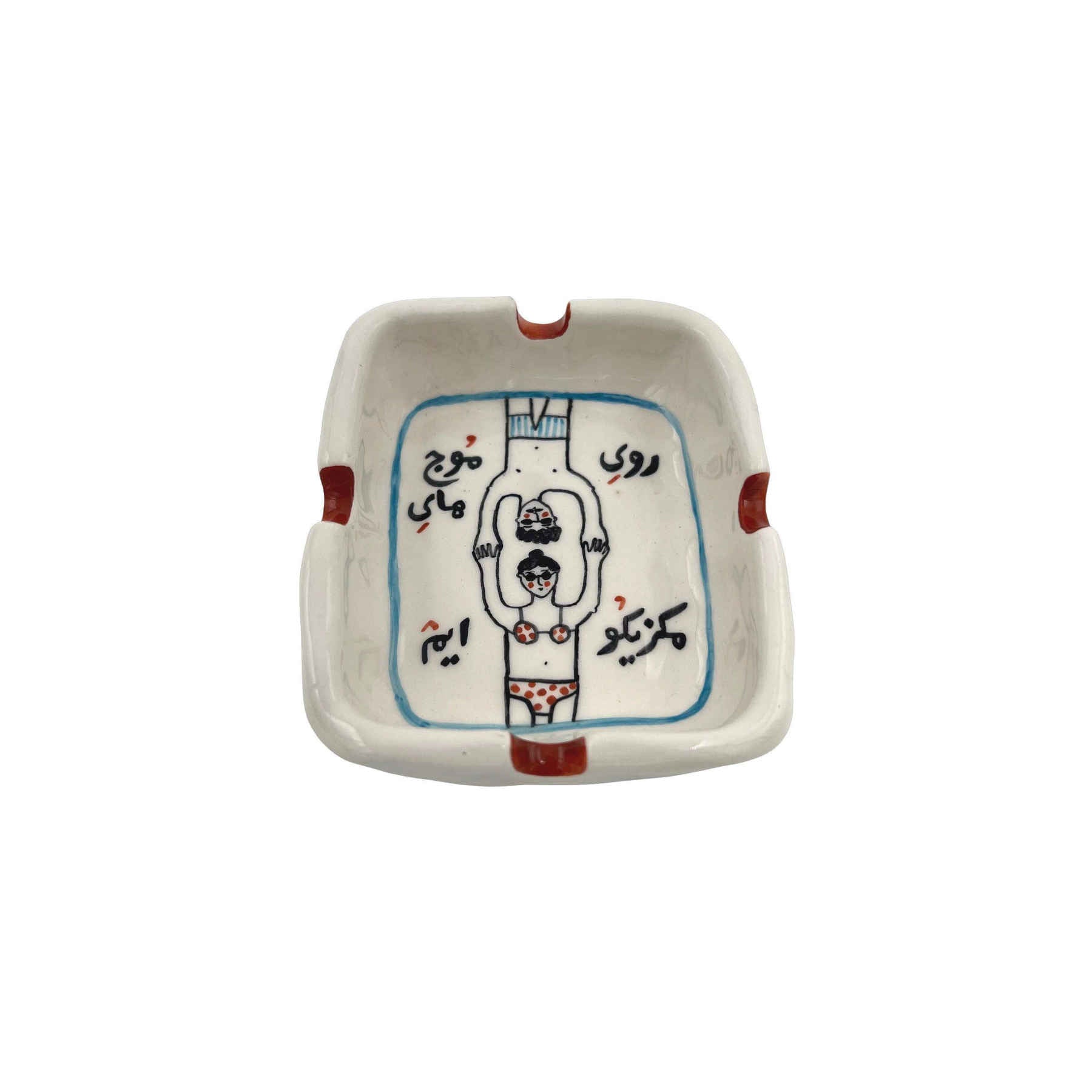 Artistic Handmade Ceramic Ashtray
