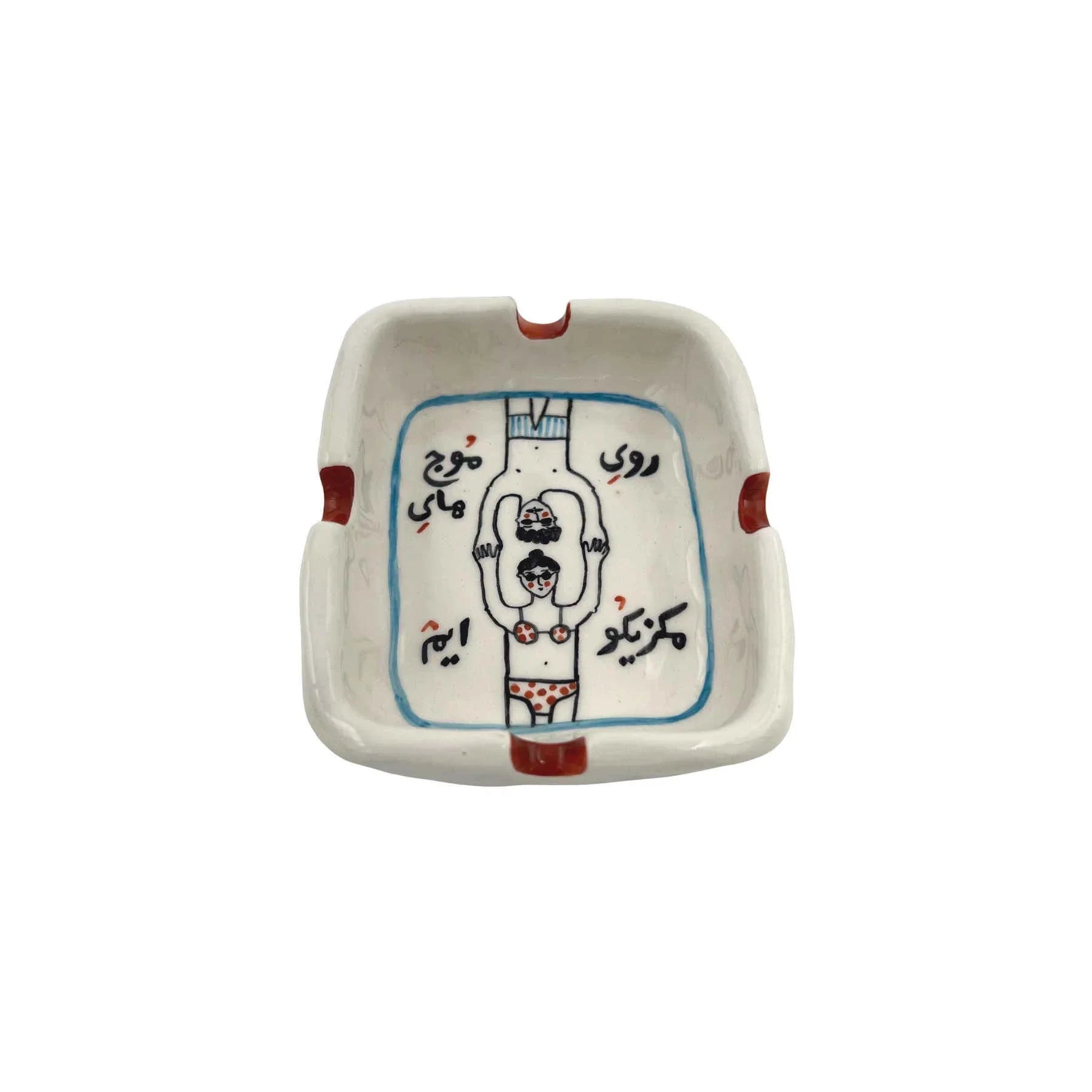 Artistic Handmade Ceramic Ashtray