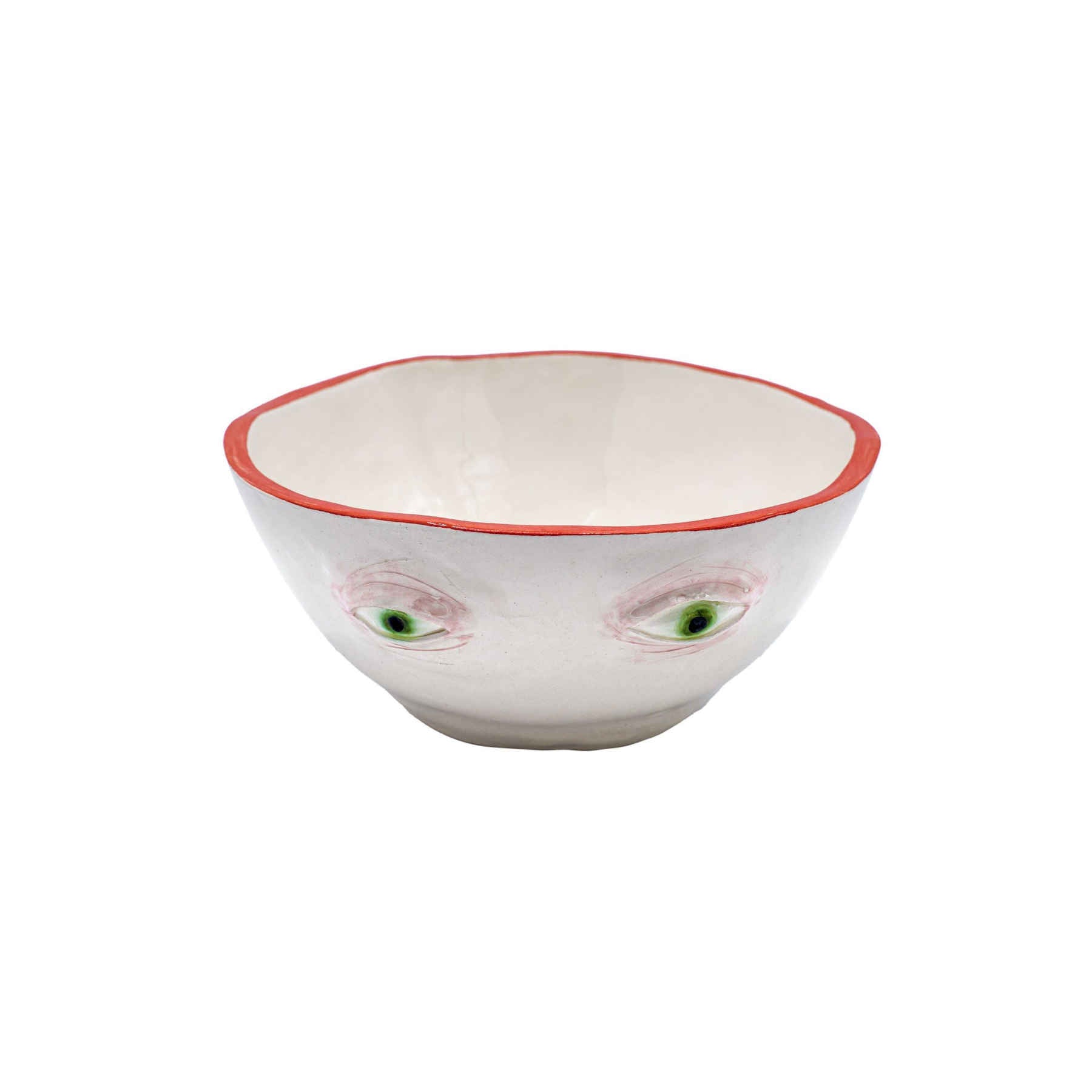 Artistic White Ceramic Bowl
