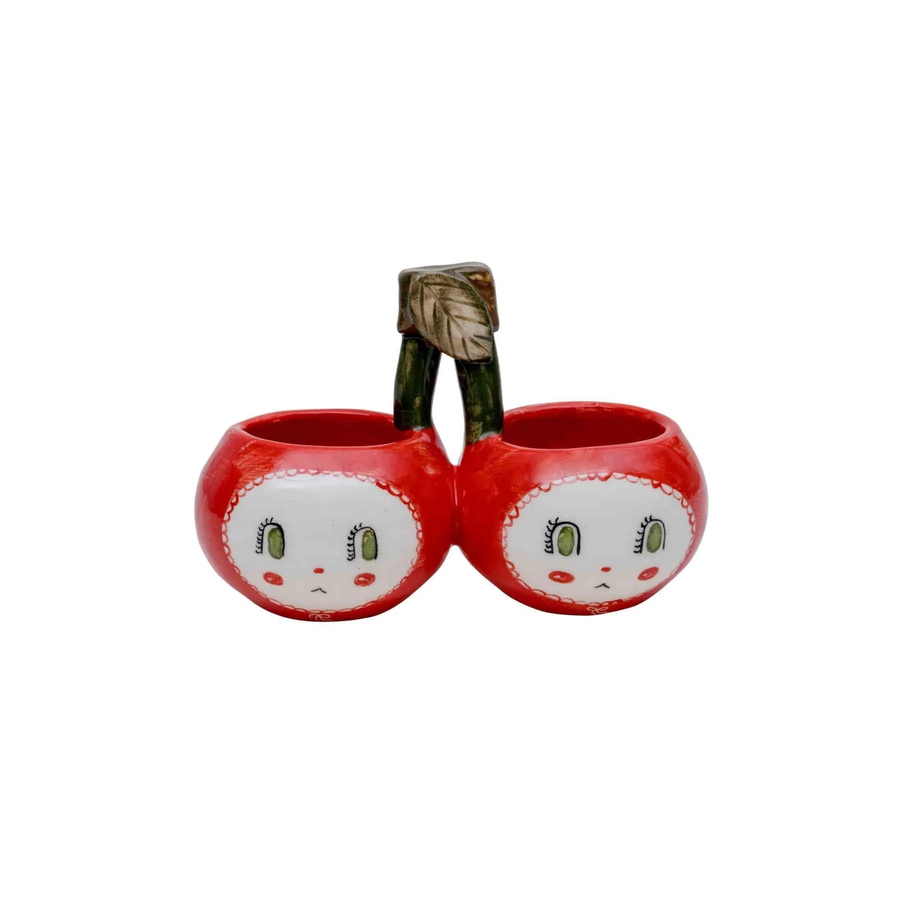 Cherries Ceramic Dip Bowl