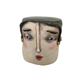 Artistic Contemporary Paper Mache Accent Table