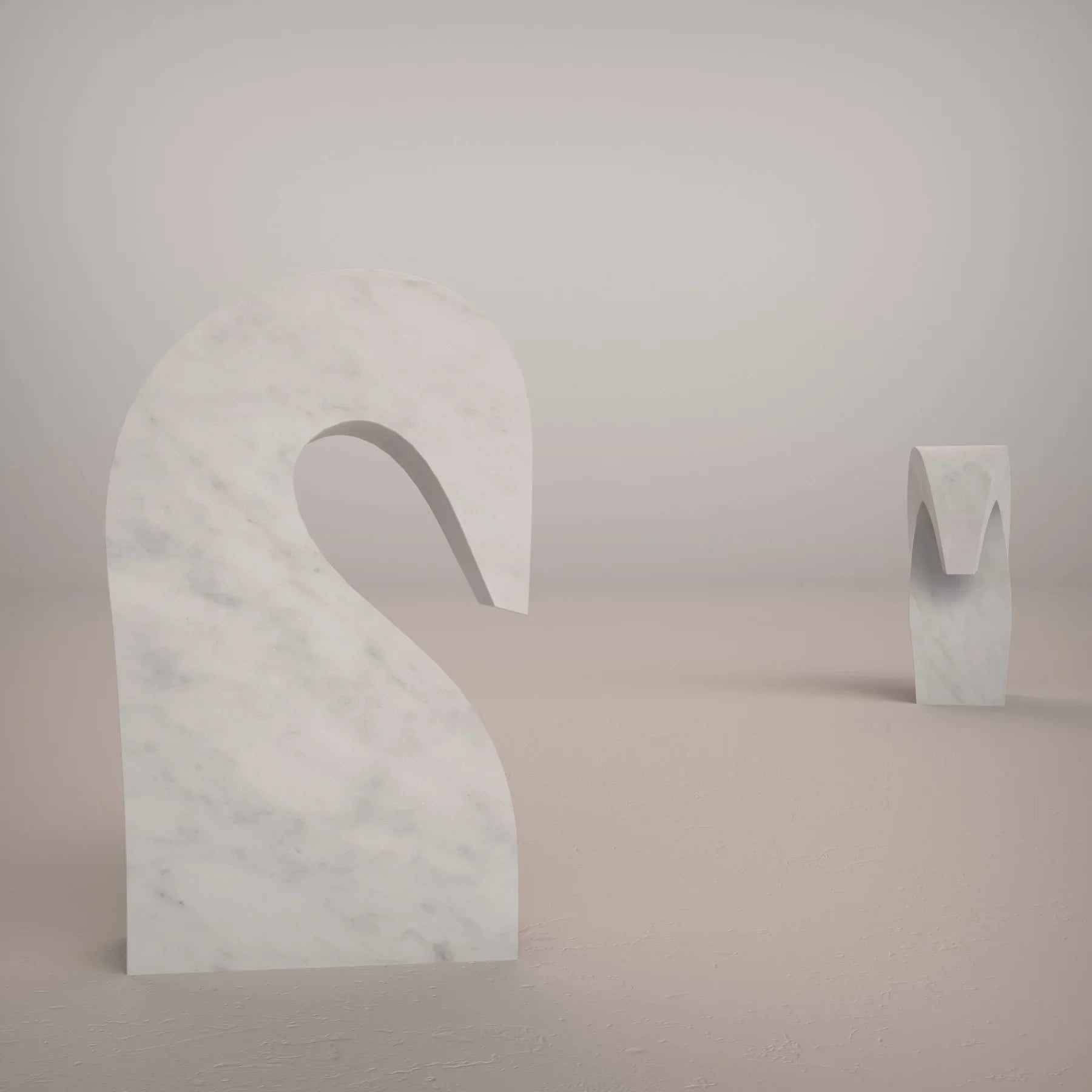 Carrara Marble Horse Sculpture, Italian Designer Furniture & Decor in Dubai