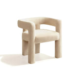 Beige Boucle Armchair, Bold Contemporary Furniture Designs