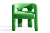 Neon Green Velvet Armchair, Bold Contemporary Furniture Designs