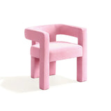 Pink Velvet Armchair, Bold Contemporary Furniture Designs